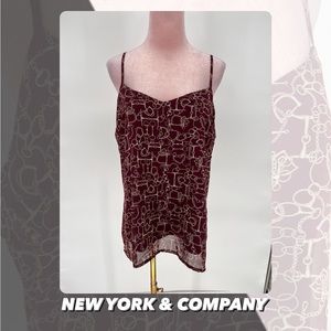 EUC New York & Company Chain Print Cami